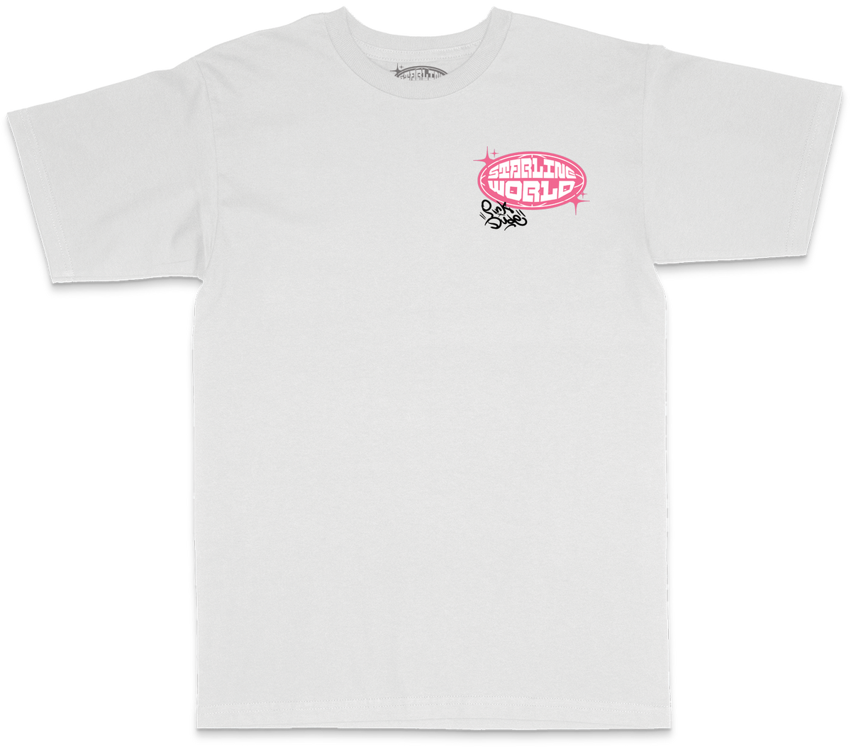 StarlineWorld (White-PinkDude) Tee