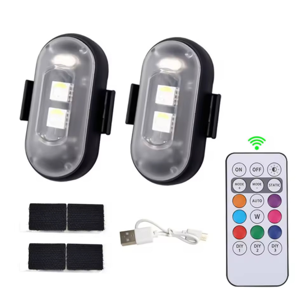 RECHARGEABLE VELCRO ROCKLIGHTS