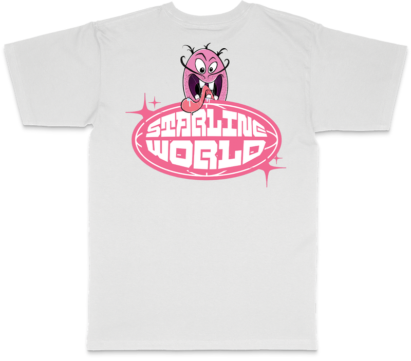 StarlineWorld (White-PinkDude) Tee