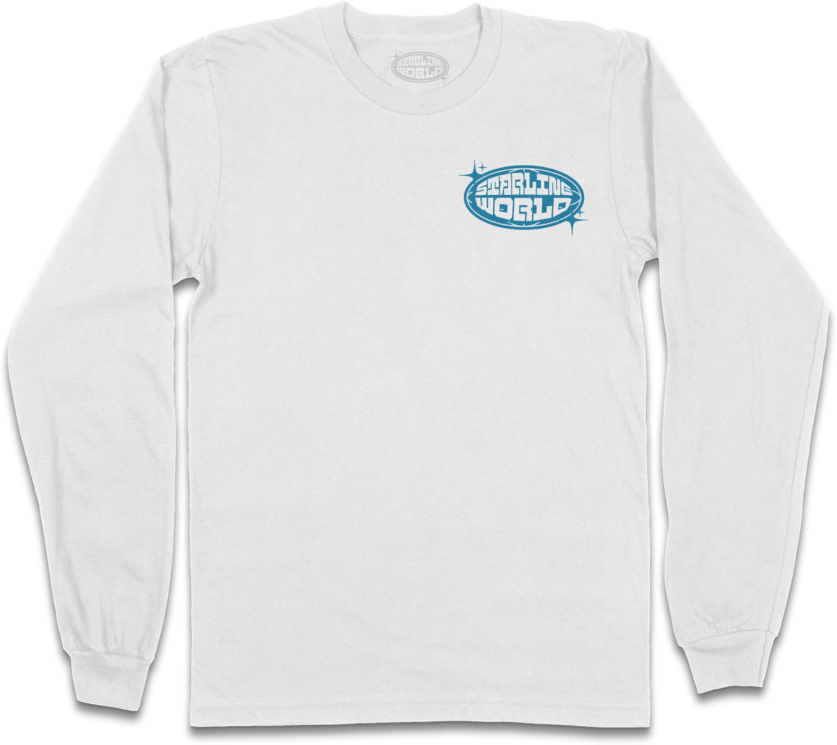 StarlineWorld (White-Blue) Long Sleeve