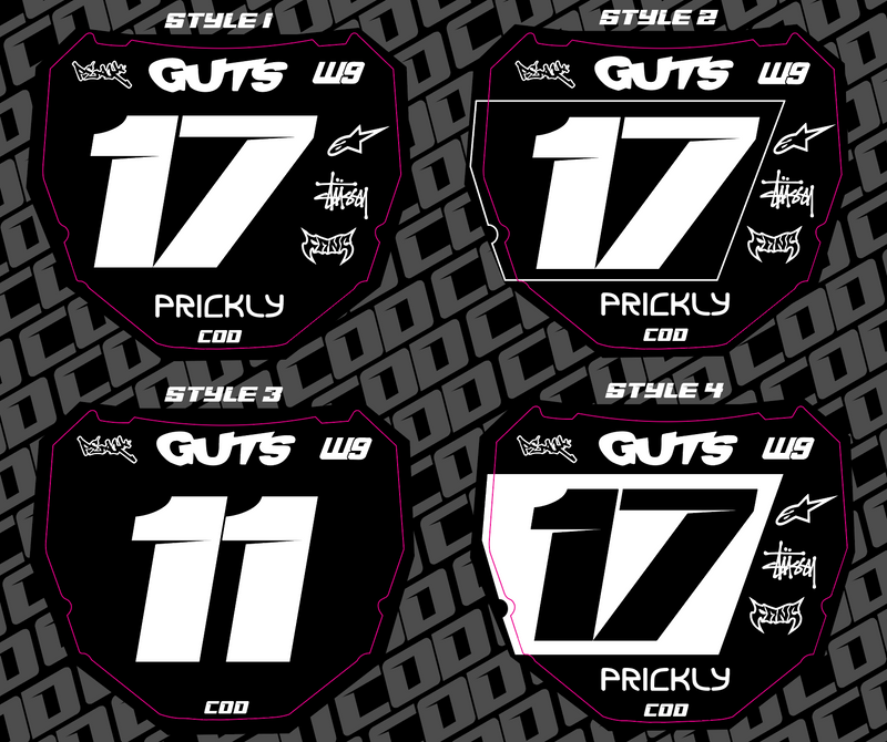 Odi Number Plate Decal