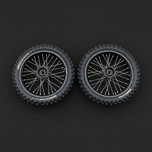 Tuttio Soleil 01 Complete 17/14" PitBike Wheelset.